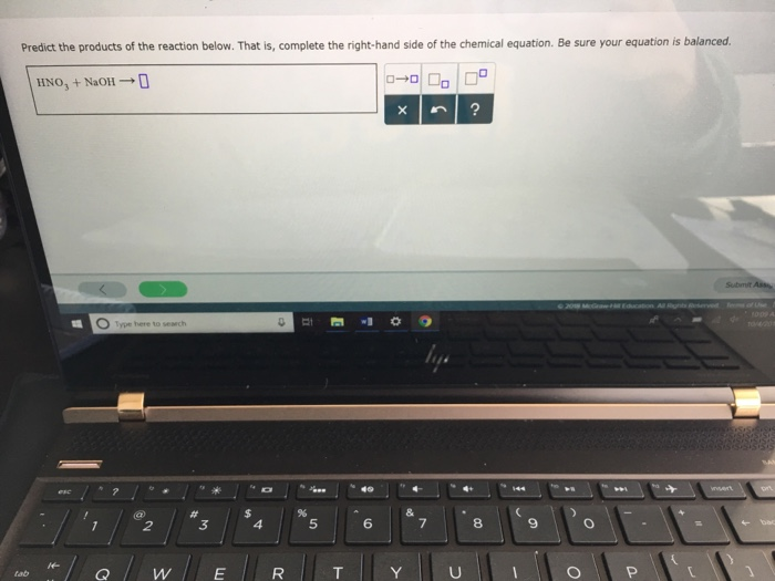 Solved Predict the products of the reaction below. That is, | Chegg.com