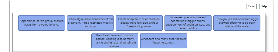 Solved Part B - Events through geologic time that | Chegg.com