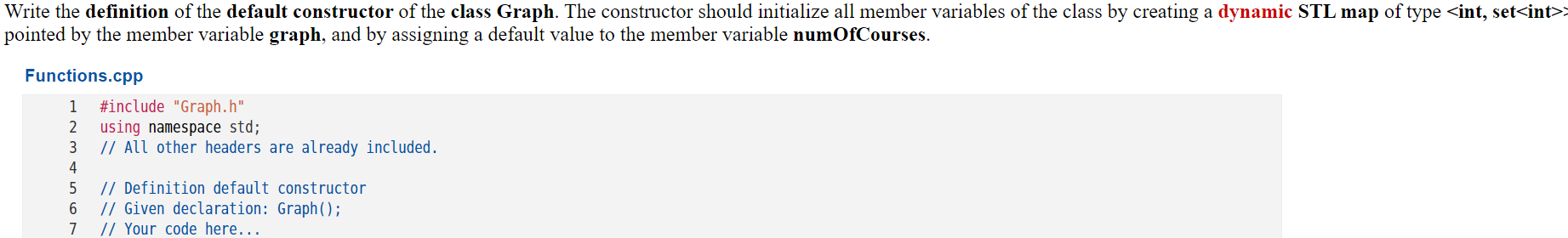 Solved Instructions The class Graph creates a graph that | Chegg.com