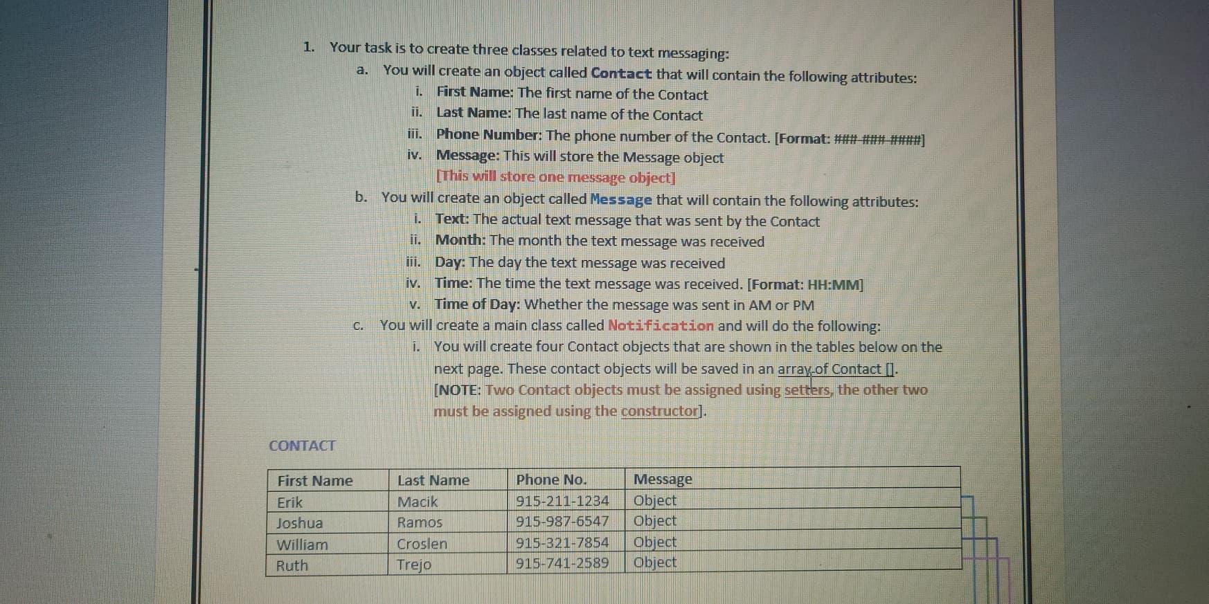 Solved Objective: The goal of this assignment is to practice | Chegg.com