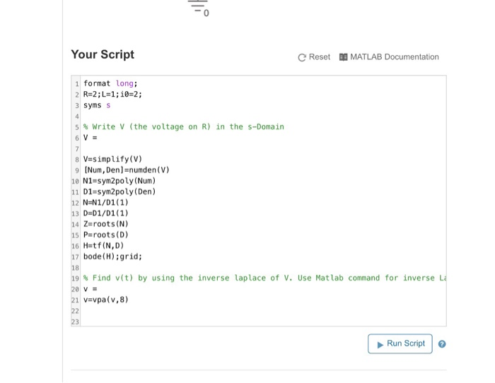 Solved Circuit Analysis in the s-Domain: 15.1. The initial | Chegg.com