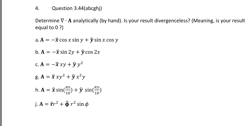 Solved Question 3 44 Abcghj 4 Determine V A Analyticall Chegg Com