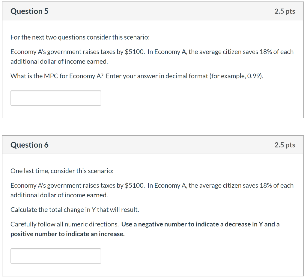 Solved Question 5 2.5 pts For the next two questions | Chegg.com