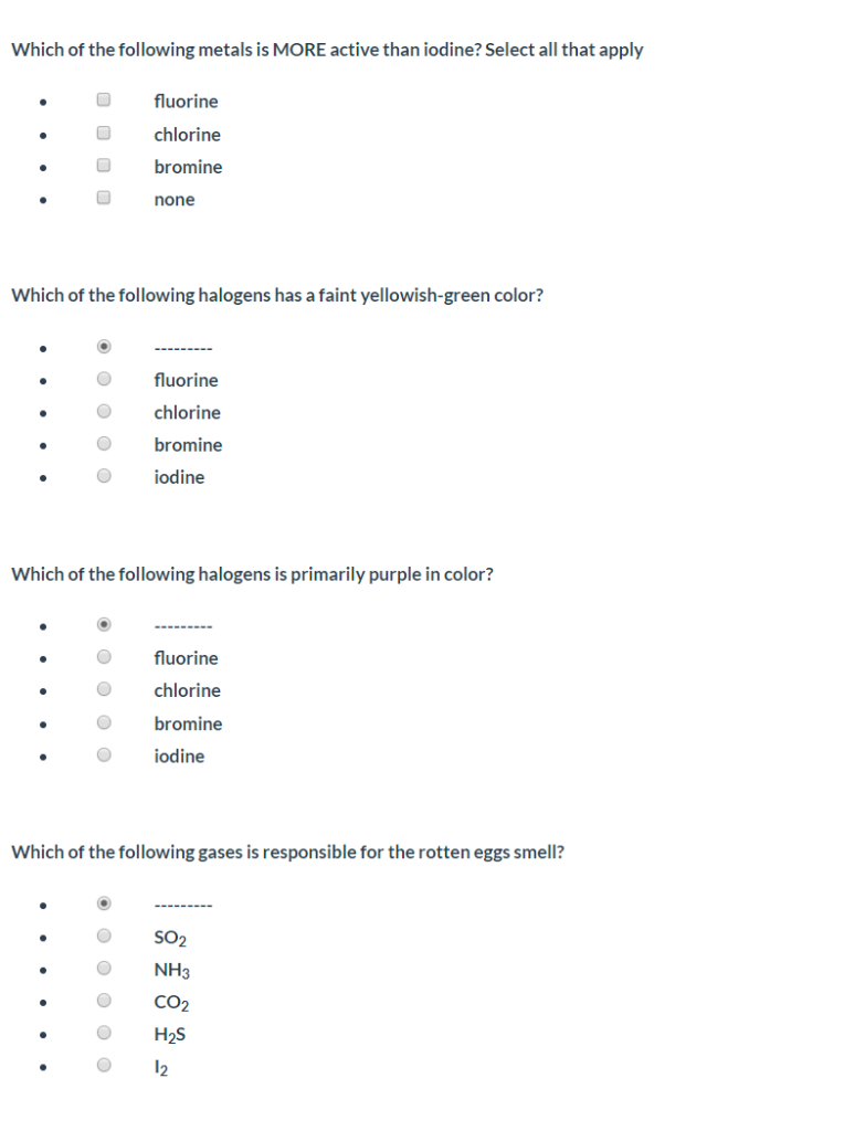 Solved Which of the following metals is MORE active than