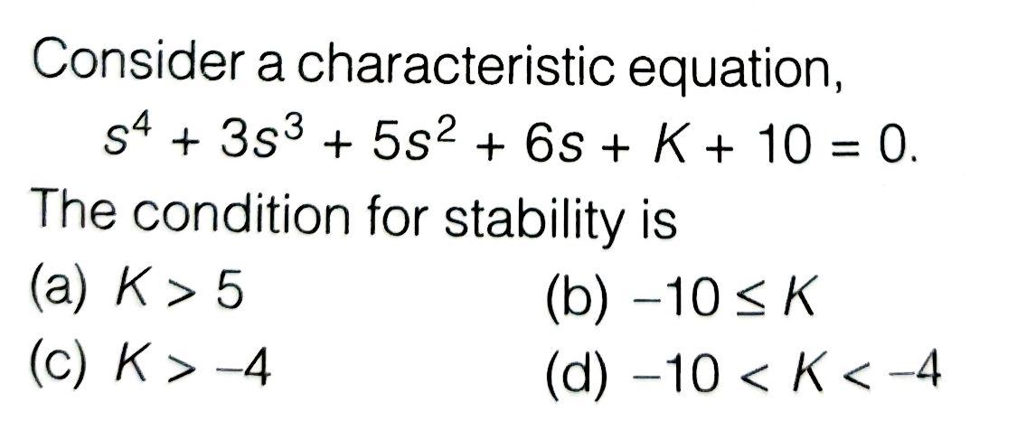 Solved Consider A Characteristic Equation, 54 + 383 + 582 + | Chegg.com