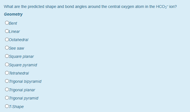 O2 Predicted Geometry Solved What are the predicted shape and bond angles around | Chegg.com