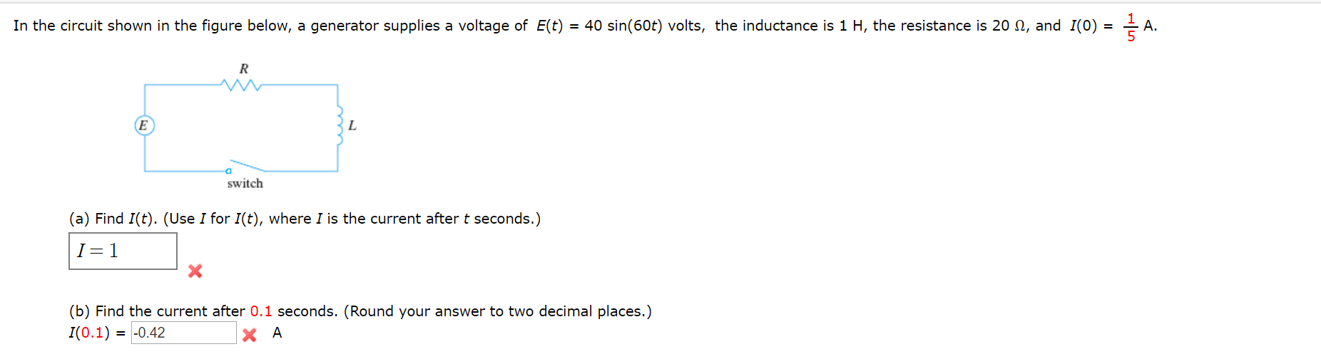 Solved In the circuit shown in the figure below, a generator | Chegg.com