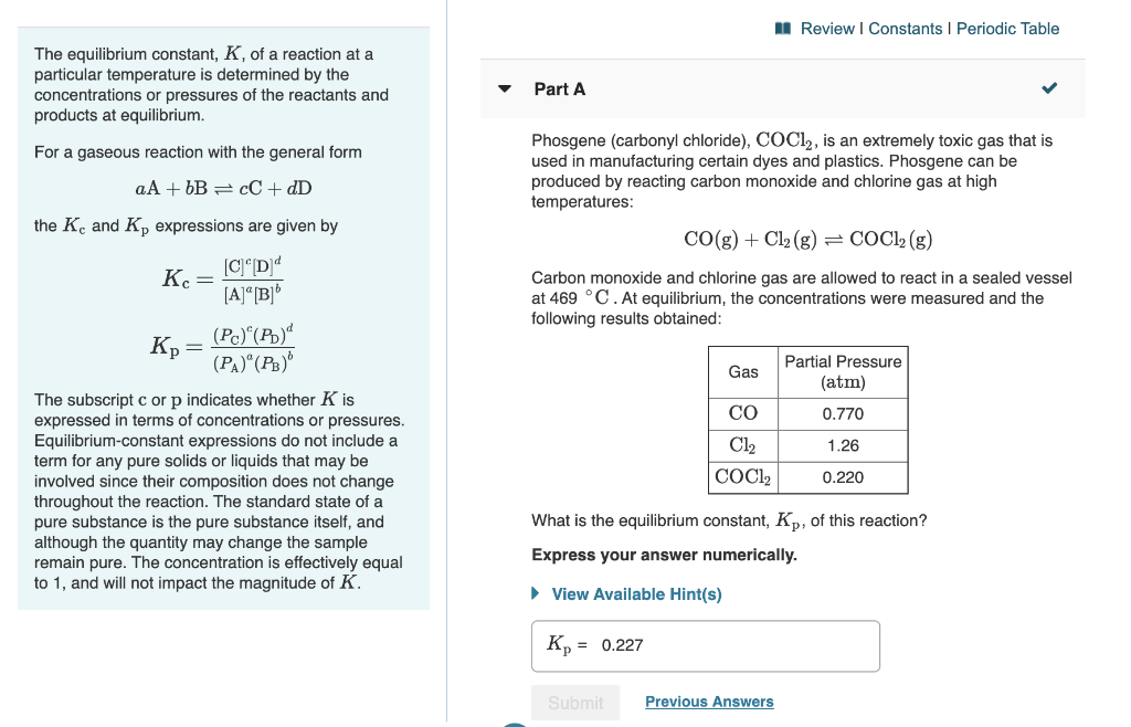 Solved The Following Reaction Was Performed In A Sealed V Chegg Com