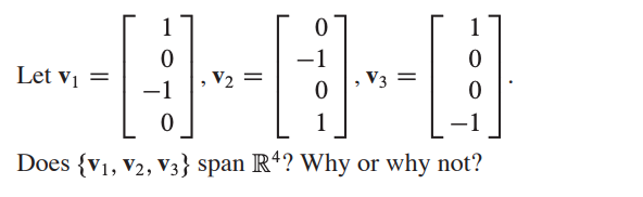 Solved Can every vector in R4 be written as a linear | Chegg.com