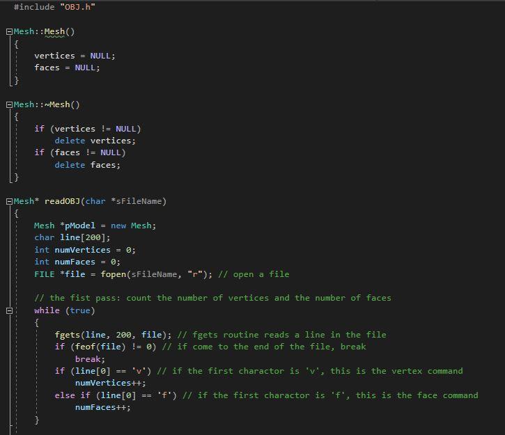 Implement in C/C++ code 1) Convert OBJ file to PLY | Chegg.com