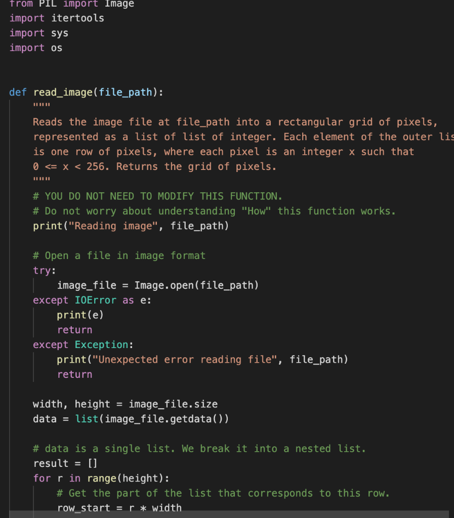 Ine Program Let's first take a look at the main | Chegg.com