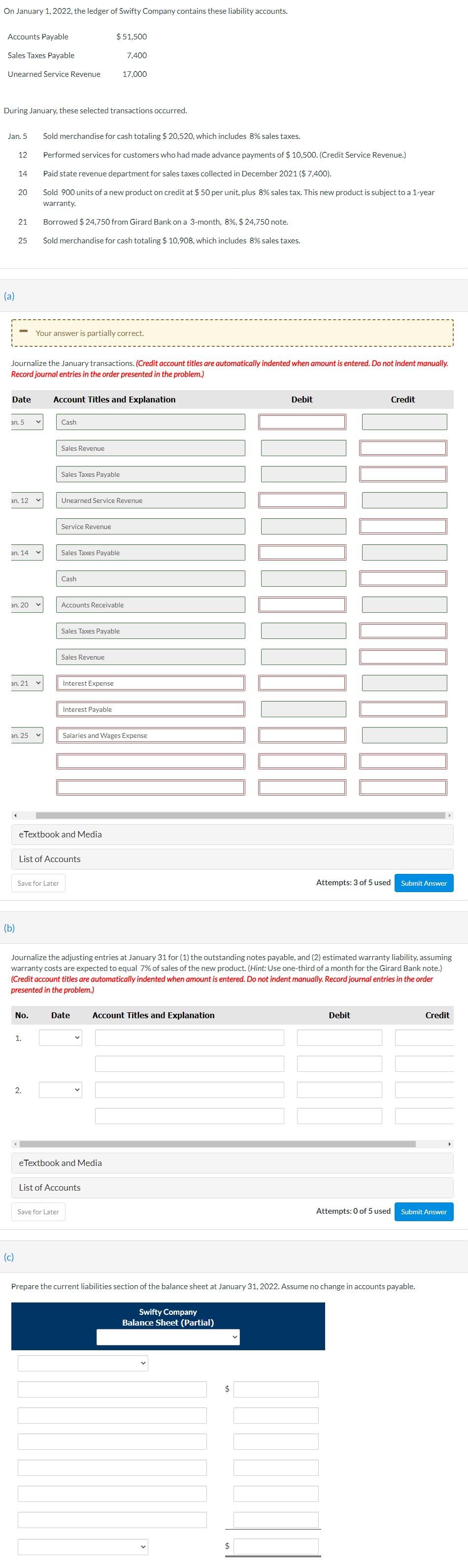 solved-on-january-1-2022-the-ledger-of-swifty-company-chegg