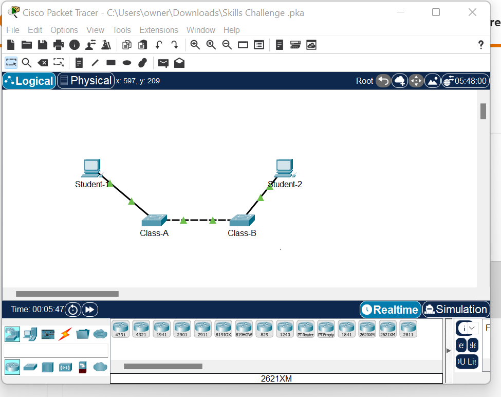 Solved Cisco Packet Tracer - C:\users\owner\downloads\skills 