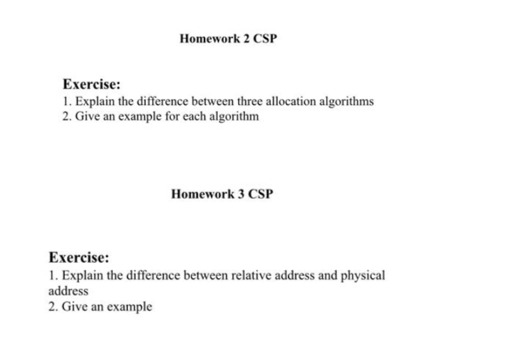 Solved Exercise: 1. Explain the difference between three | Chegg.com