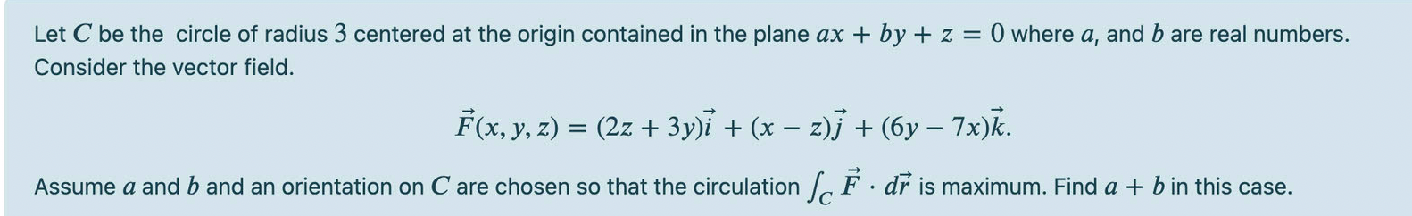 Solved Let C be the circle of radius 3 centered at the | Chegg.com