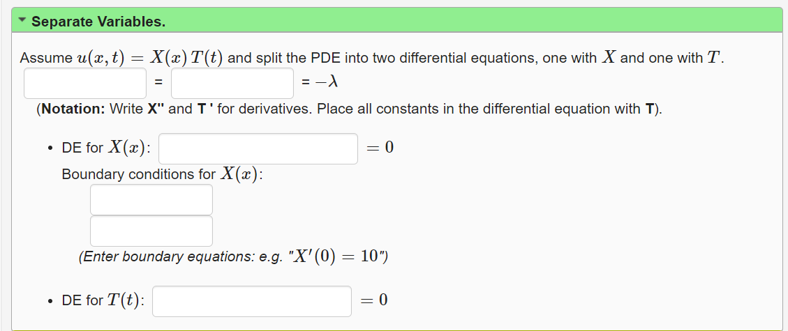 Solved Problem 7 In your answers below, for the variable λλ | Chegg.com