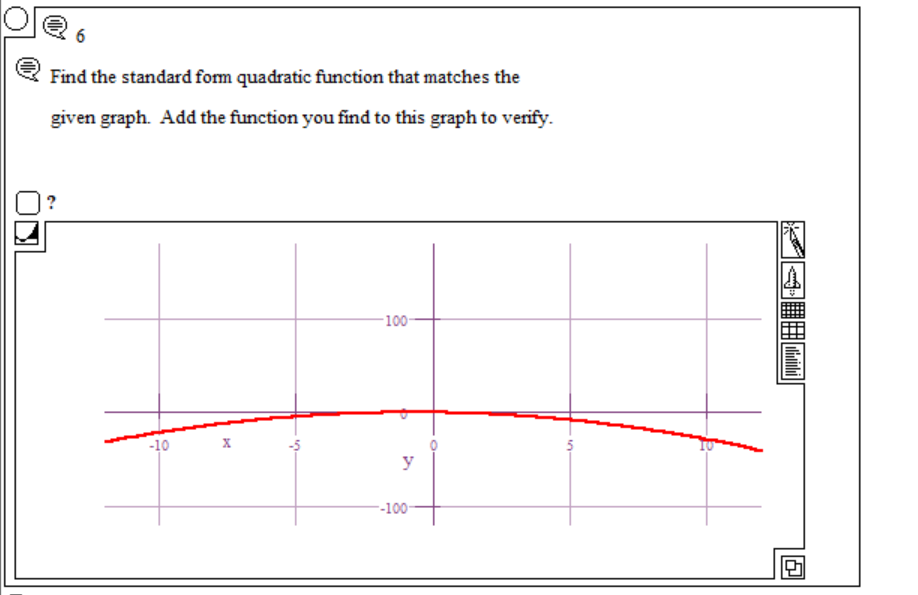 how to find standard form when given a graph