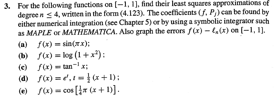 Solved 3. For the following functions on (-1, 1], find their | Chegg.com