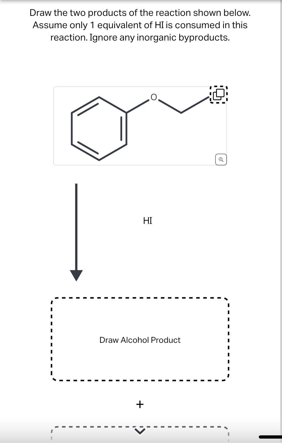 Solved Draw the two products of the reaction shown below. | Chegg.com