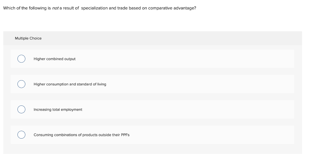 Solved Which of the following is not a result of | Chegg.com