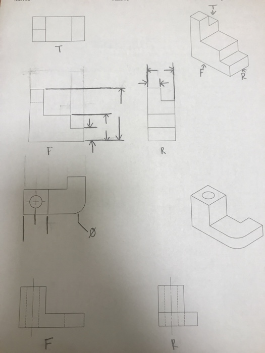 Measure and dimension the following drawings to the | Chegg.com