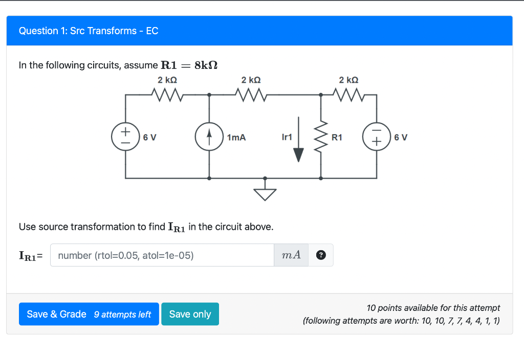 Solved In The Following Circuits, Assume R1=8kΩ. Use Source | Chegg.com