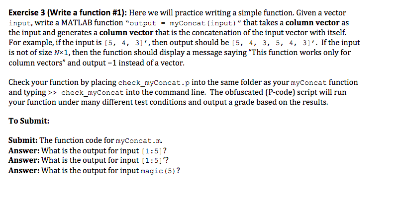 Solved Exercise 3 (write a function #1): Here we will | Chegg.com