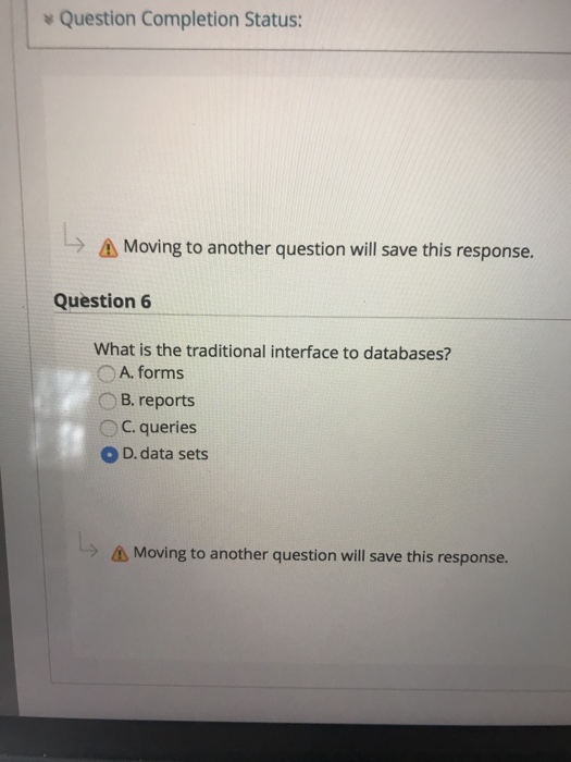 Solved Question Completion Status: Moving to another | Chegg.com