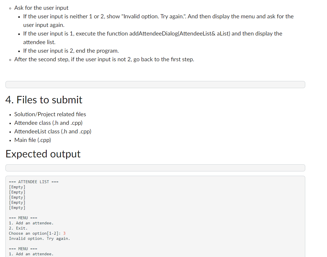 Solved Instructions Create an application that handles a | Chegg.com