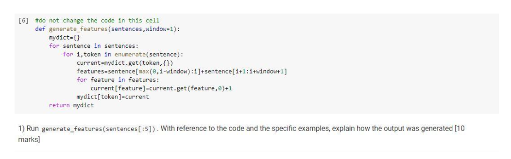 Solved This is python code, the input sentences are: (this | Chegg.com