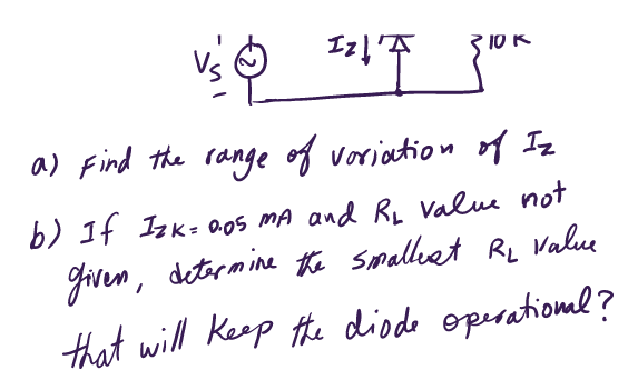 Solved P2) The Zener Diode In The Following Circuit Has A | Chegg.com