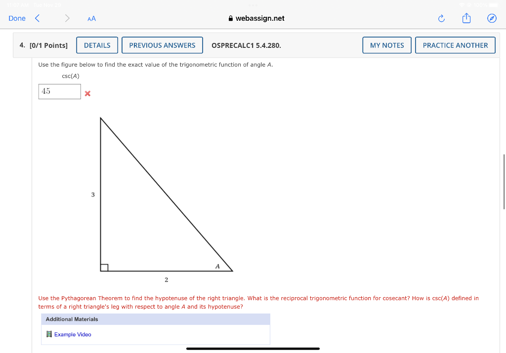 Solved Use The Figure Below To Find The Exact Value Of The | Chegg.com