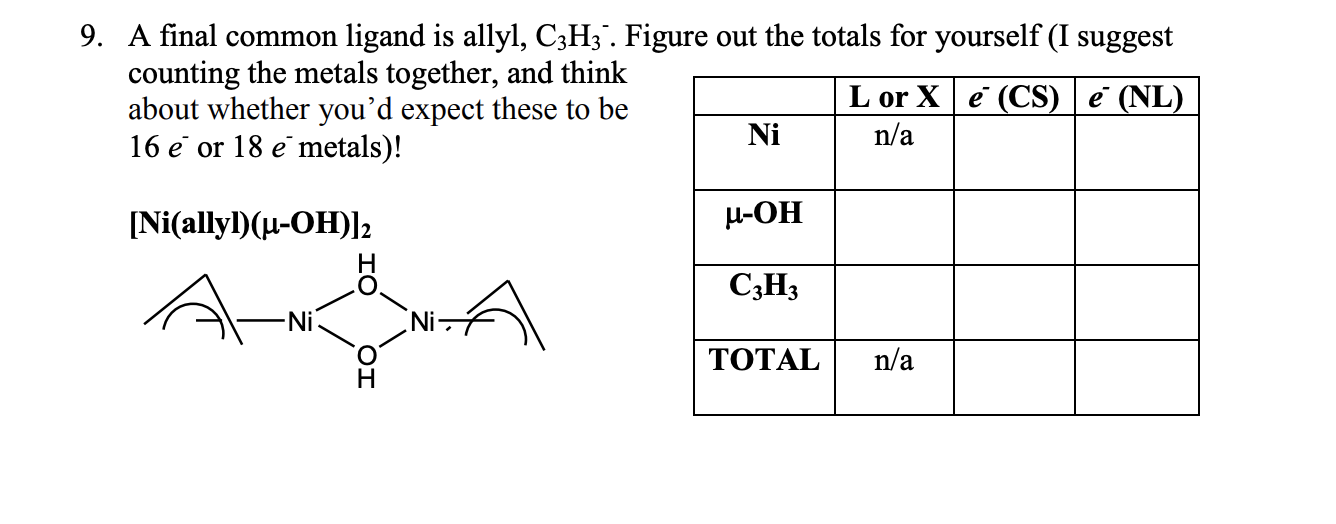 Solved 8 Now Let S Do A Bridging Halide Rh Cod C1 2 L Chegg Com