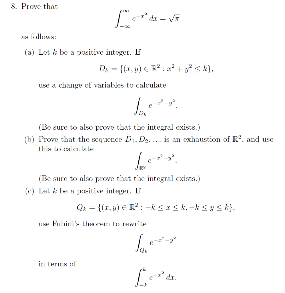 Solved 8 Prove That Pº E Dx Va As Follows A Let K Chegg Com