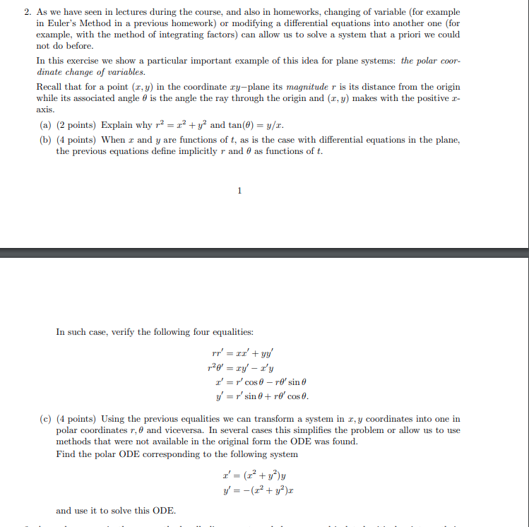 Solved 2. As we have seen in lectures during the course, and | Chegg.com
