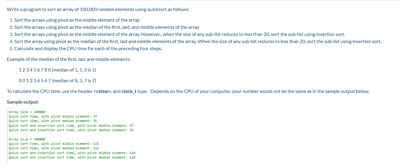 solved-write-a-program-to-sort-an-array-of-100-000-random-chegg