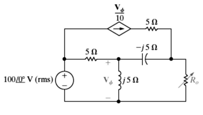 Solved The variable resistor R0 in the circuit to be shown | Chegg.com