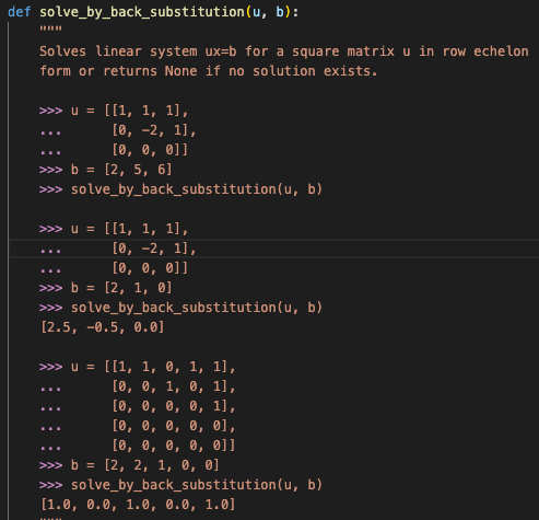 Part C: General Back Substitution If the advanced | Chegg.com