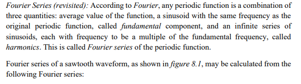 Solved Fourier Series (revisited): According to Fourier, any | Chegg.com