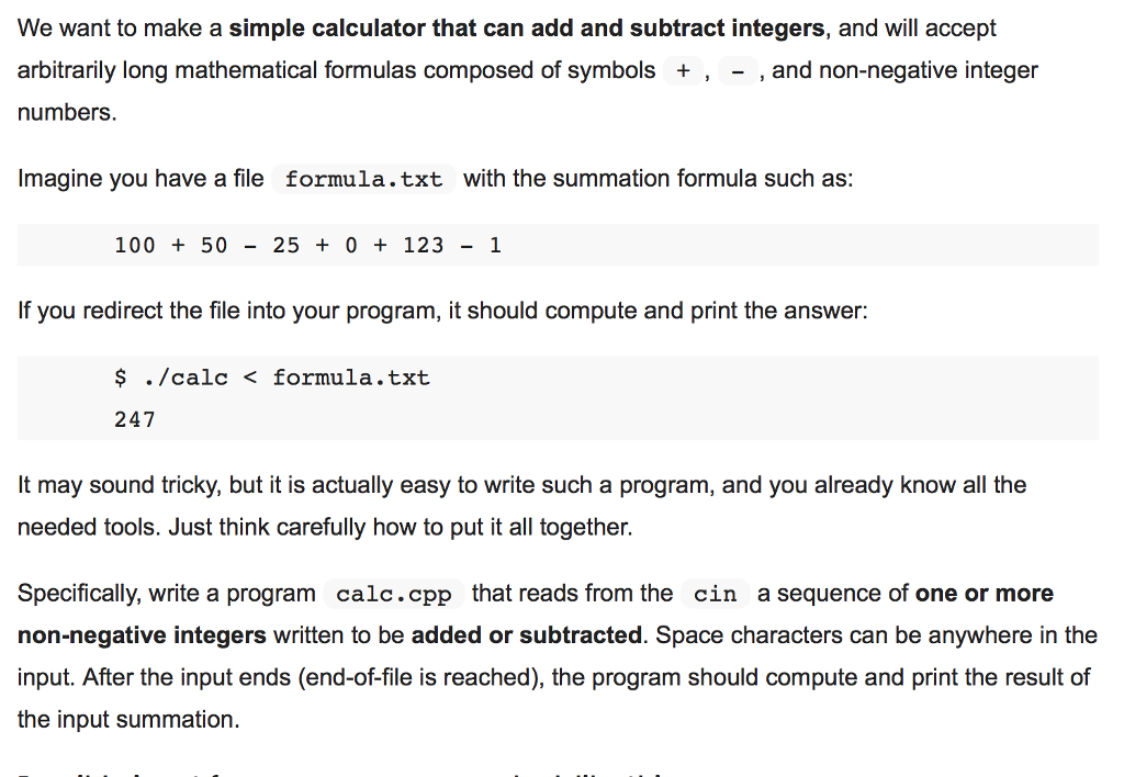 Solved We want to make a simple calculator that can add and | Chegg.com