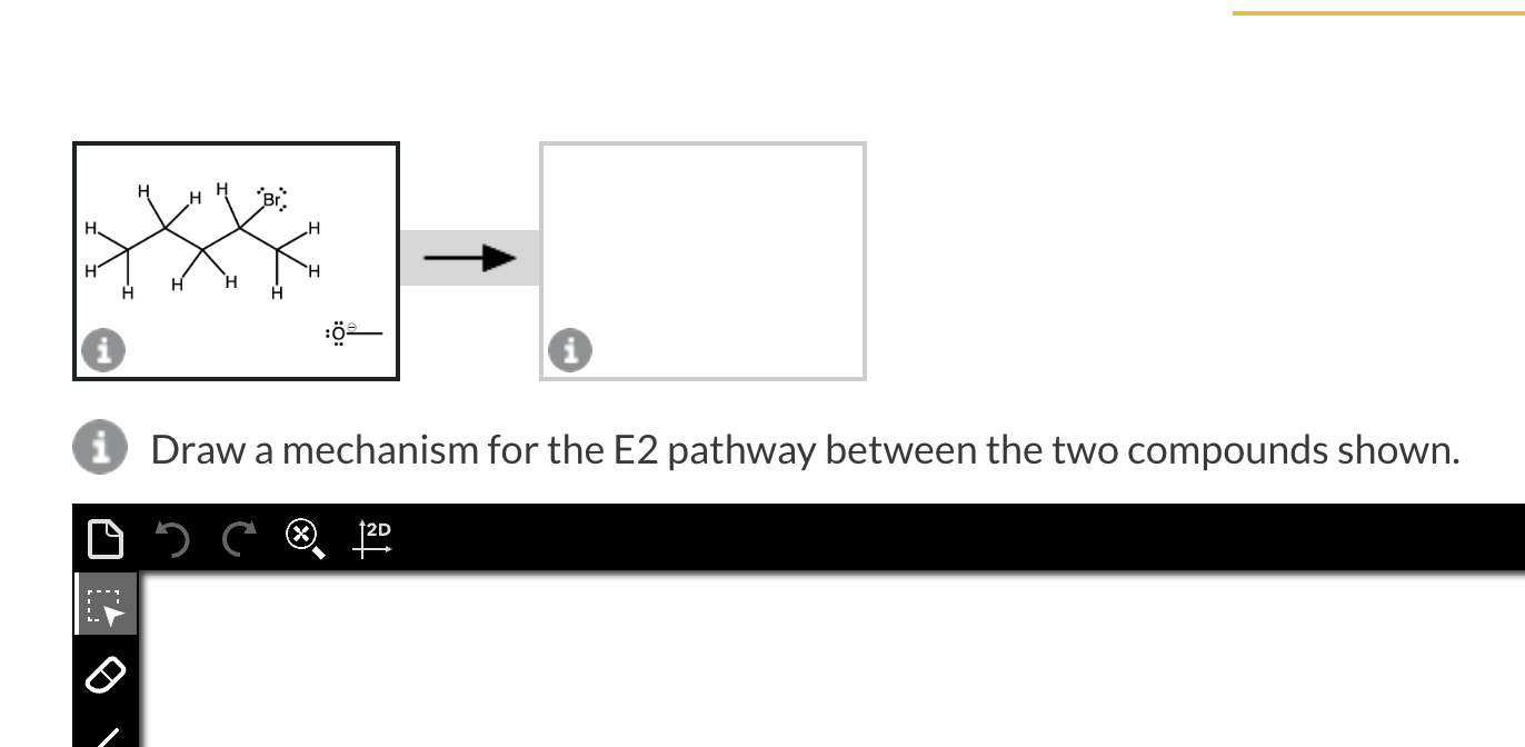 Solved Using curved arrows, draw a mechanism for the E2 | Chegg.com