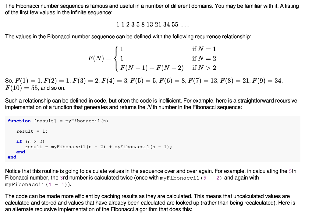 The Fibonacci number sequence is famous and useful in | Chegg.com