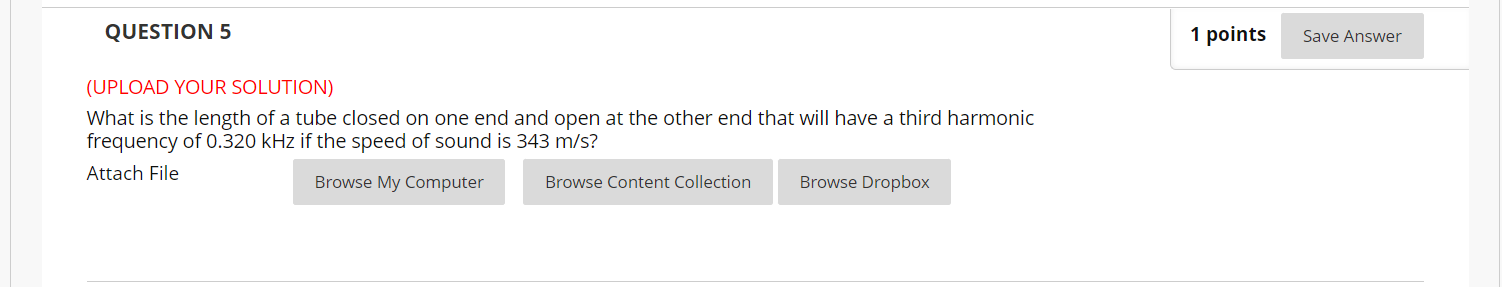 Solved QUESTION 5 1 points Save Answer (UPLOAD YOUR | Chegg.com