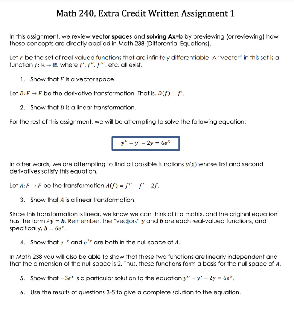 extra credit assignment math