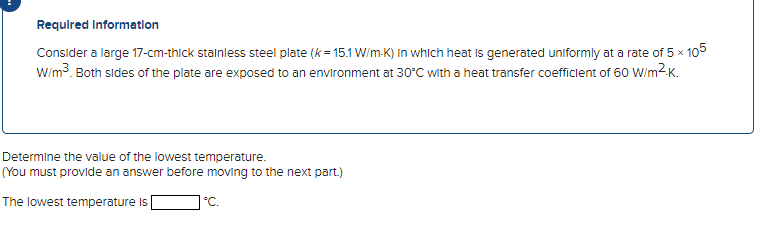 Solved Required Information Consider a large 17-cm-thick | Chegg.com