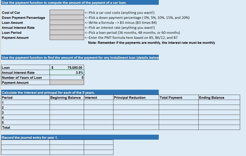 What is the formula for calculating a car payment? Leia aqui How do I
