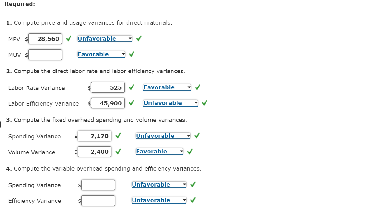 Solved Direct Materials, Direct Labor, and Overhead