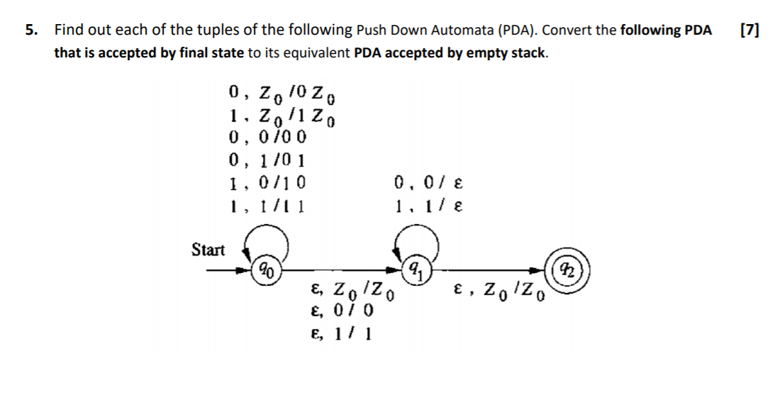 Solved [7] 5. Find out each of the tuples of the following | Chegg.com