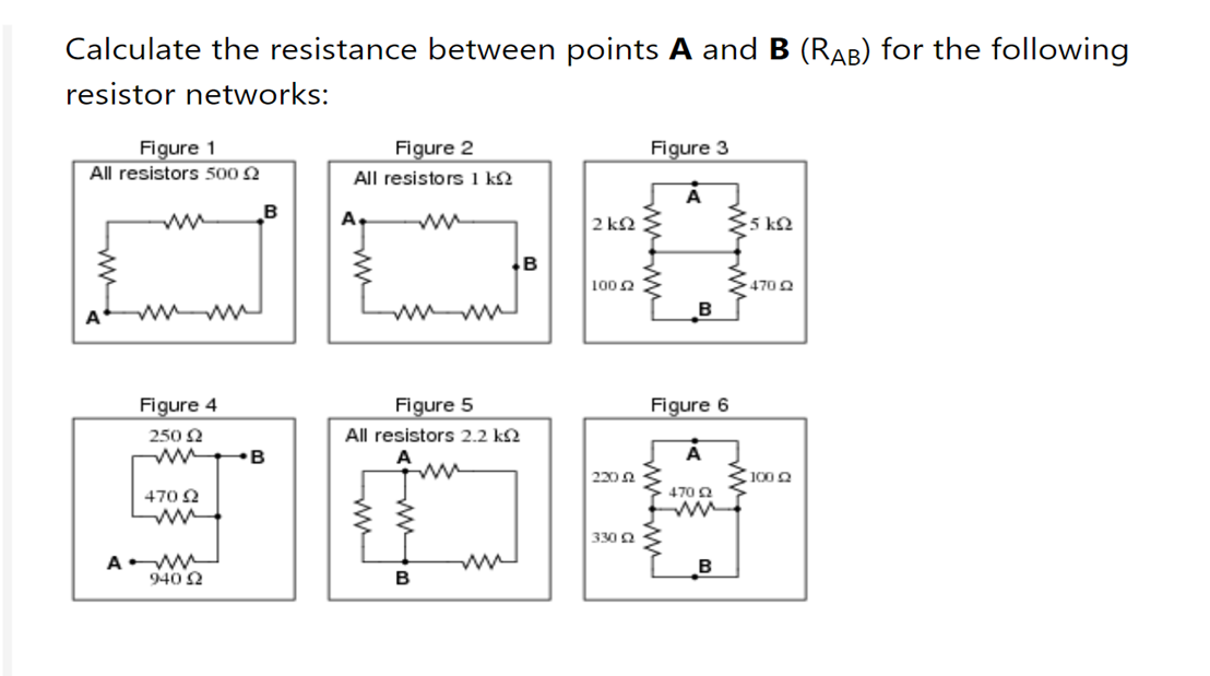 Solved Calculate the resistance between points A and B(RAB) | Chegg.com