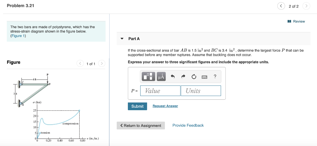 Solved Problem 3.21 2 Of 2 > Review The Two Bars Are Made Of 